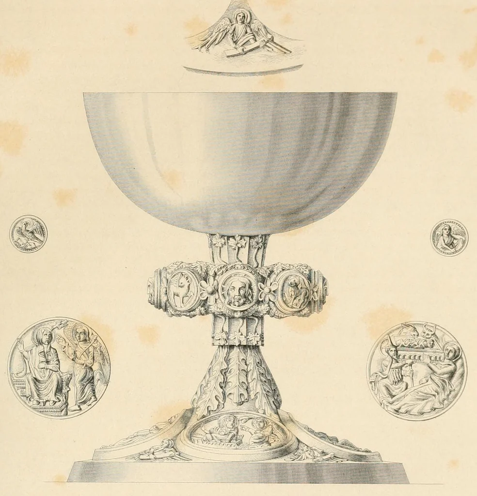 An illustration from Zeitschrift für christliche Archäologie und Kunst, 1856, leaf 167