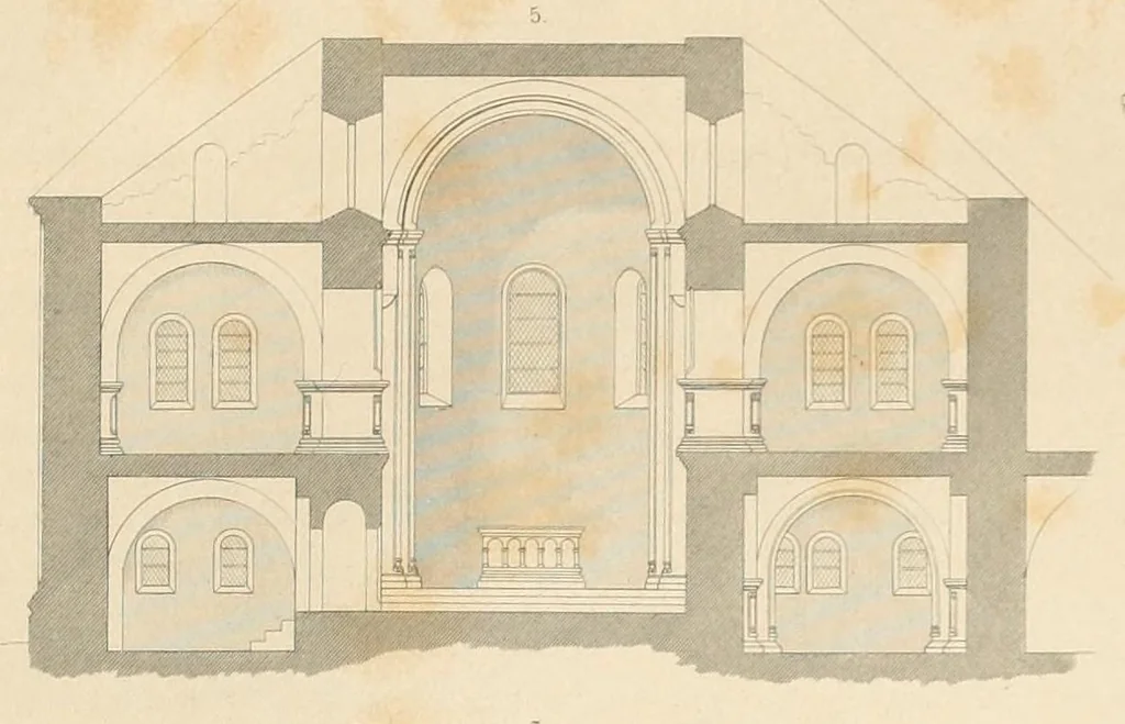 An illustration from Zeitschrift für christliche Archäologie und Kunst, 1856, leaf 181