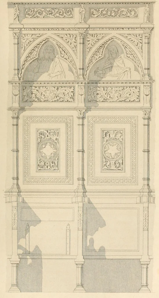 An illustration from Zeitschrift für christliche Archäologie und Kunst, 1856, leaf 213