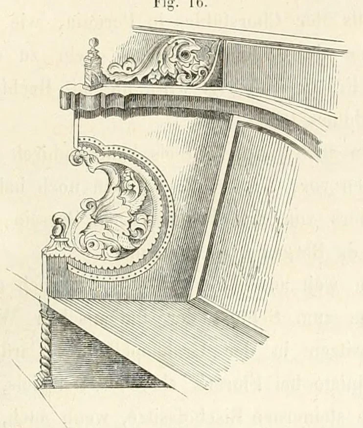 An illustration from Zeitschrift für christliche Archäologie und Kunst, 1856, leaf 215