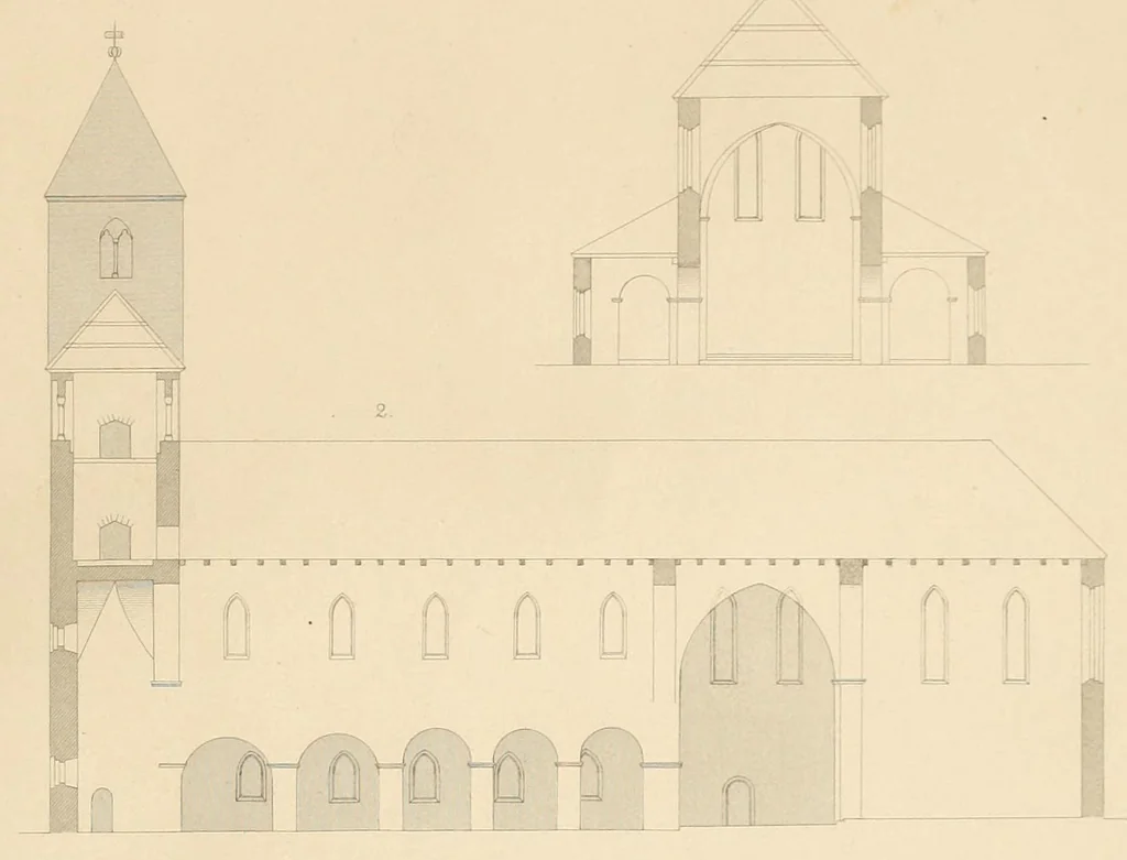 An illustration from Zeitschrift für christliche Archäologie und Kunst, 1856, leaf 301