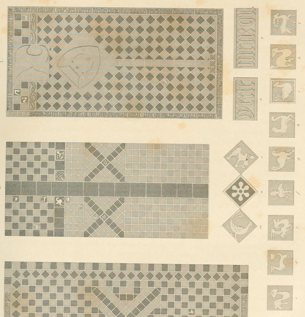 An illustration from Zeitschrift für christliche Archäologie und Kunst, 1856, leaf 45
