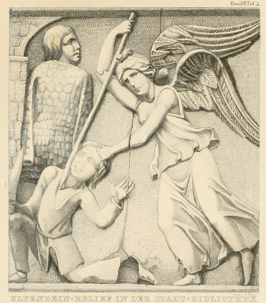 An illustration from Zeitschrift für christliche Archäologie und Kunst, 1856, leaf 71