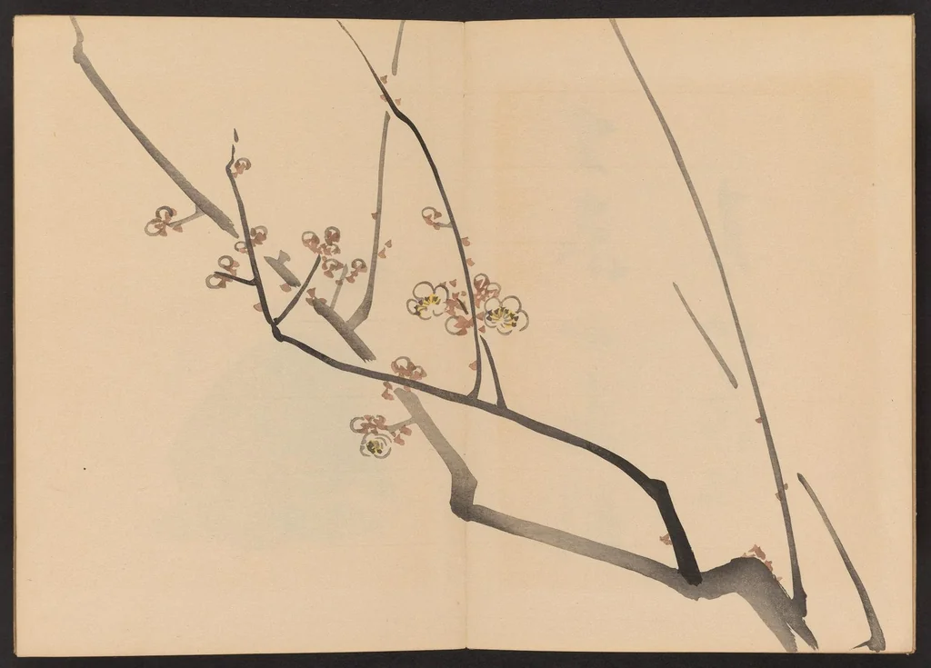An illustration from Zeshin iboku tairyūkyo gafu, 1907, leaf 4