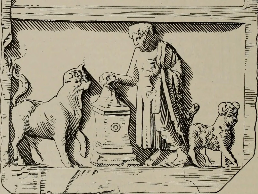 An illustration from Zeus : a study in ancient religion, 1914, leaf 678
