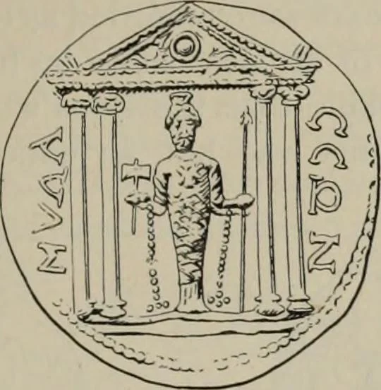 An illustration from Zeus : a study in ancient religion, 1914, leaf 697
