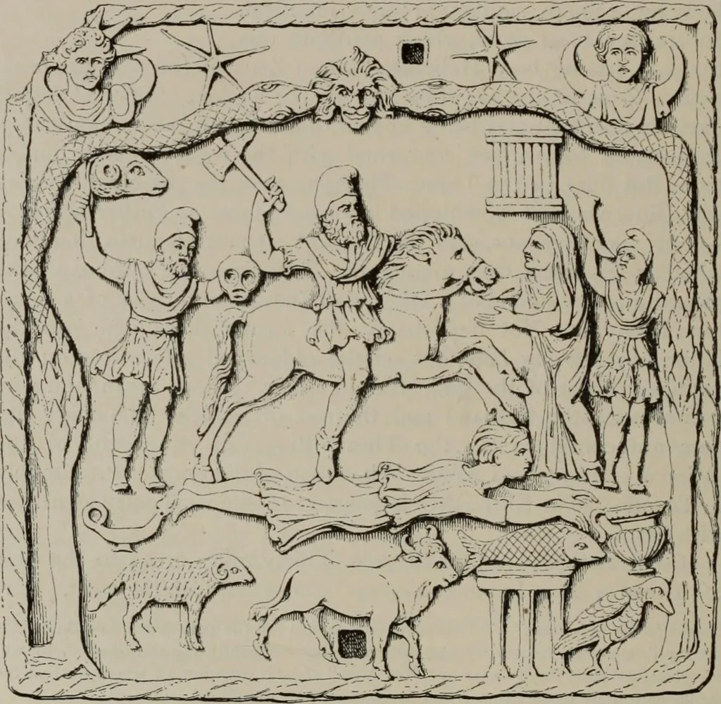 An illustration from Zeus : a study in ancient religion, 1914, leaf 788