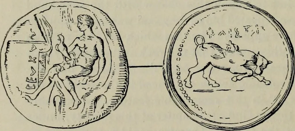 An illustration from Zeus : a study in ancient religion, 1914, leaf 105