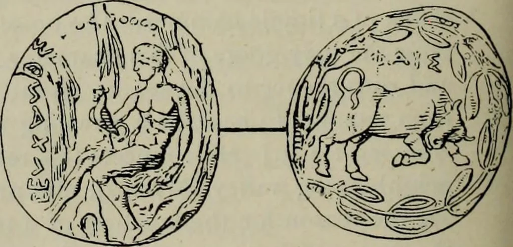 An illustration from Zeus : a study in ancient religion, 1914, leaf 105