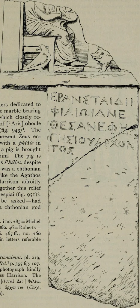 An illustration from Zeus : a study in ancient religion, 1914, leaf 323
