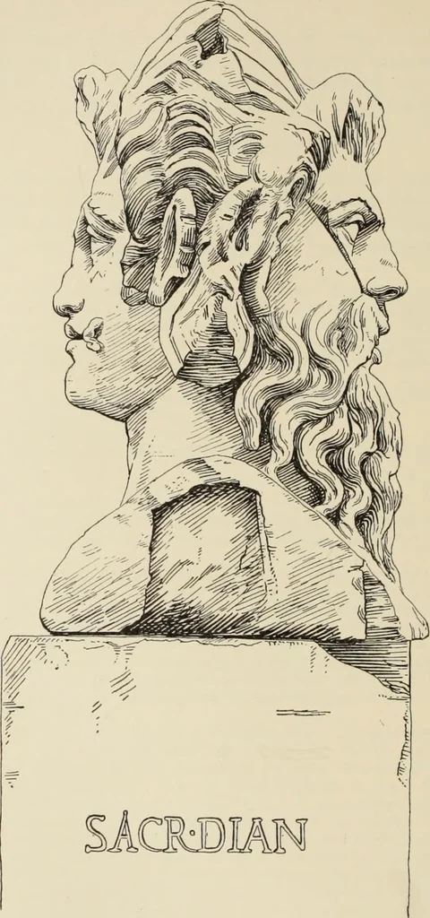 An illustration from Zeus : a study in ancient religion, 1914, leaf 495