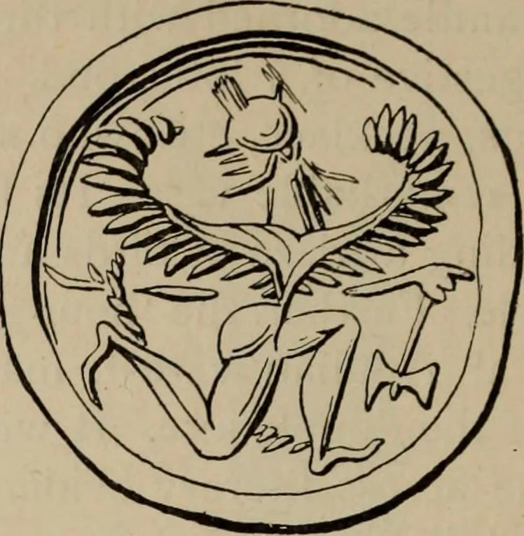 An illustration from Zeus : a study in ancient religion, 1914, leaf 663