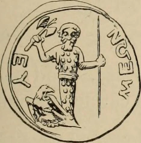 An illustration from Zeus : a study in ancient religion, 1914, leaf 694