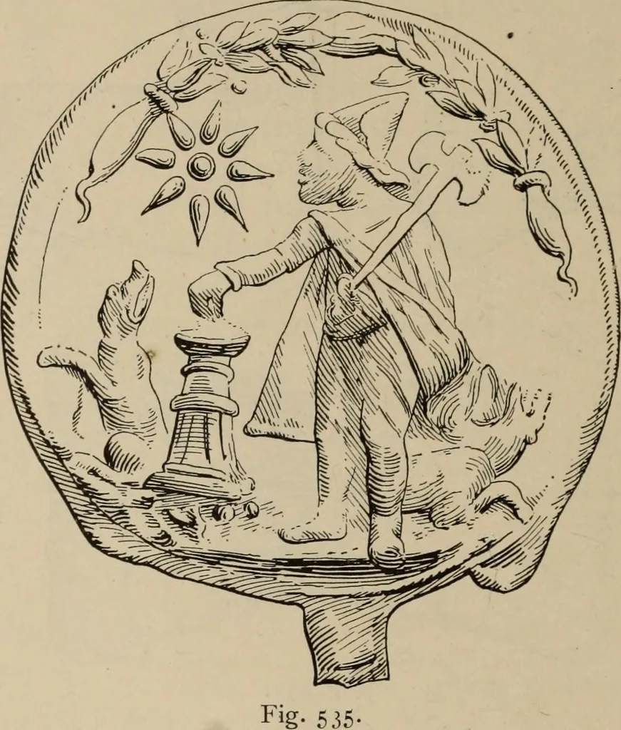 An illustration from Zeus : a study in ancient religion, 1914, leaf 751