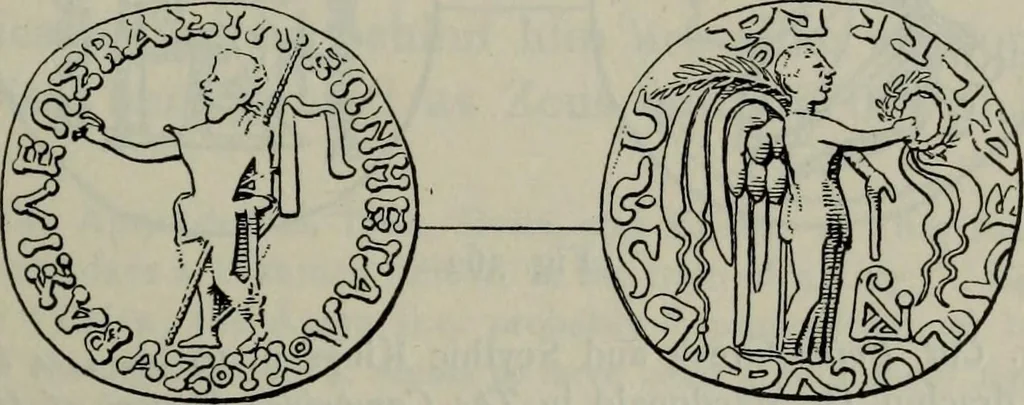 An illustration from Zeus : a study in ancient religion, 1914, leaf 678