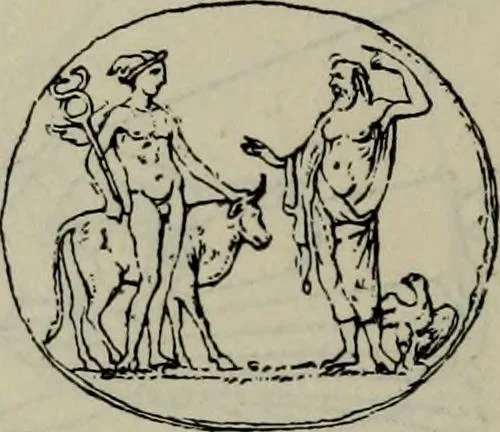 An illustration from Zeus : a study in ancient religion, 1914, leaf 783