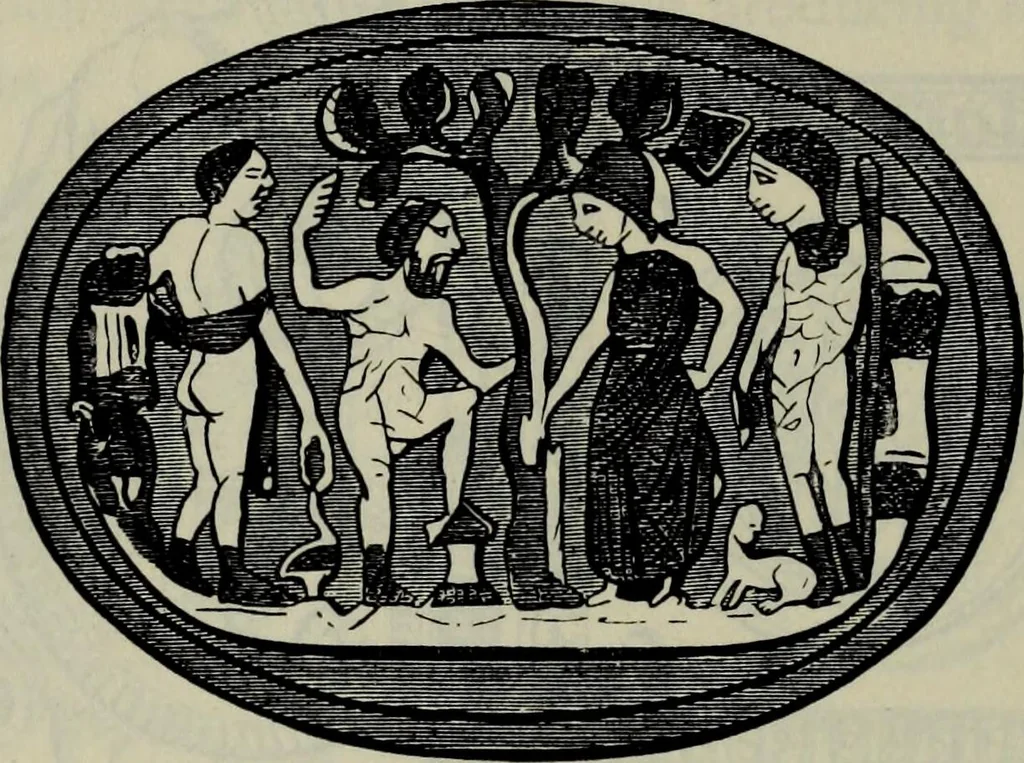 An illustration from Zeus : a study in ancient religion, 1914, leaf 928