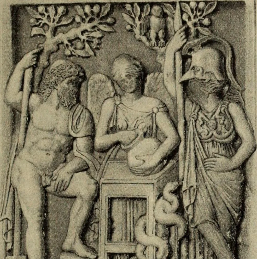 An illustration from Zeus : a study in ancient religion, 1914, leaf 928
