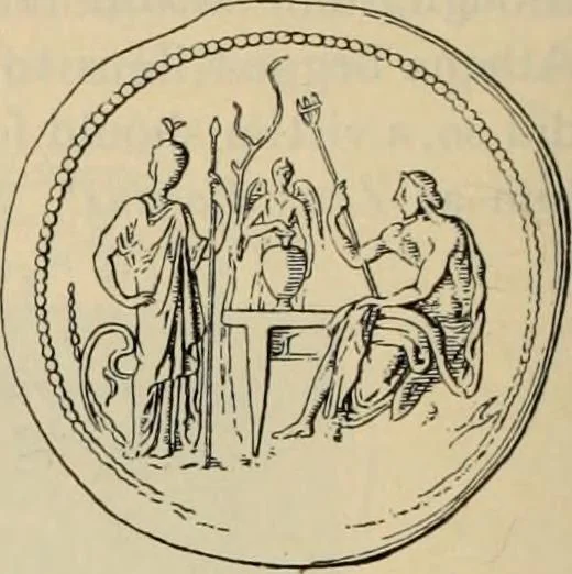An illustration from Zeus : a study in ancient religion, 1914, leaf 929