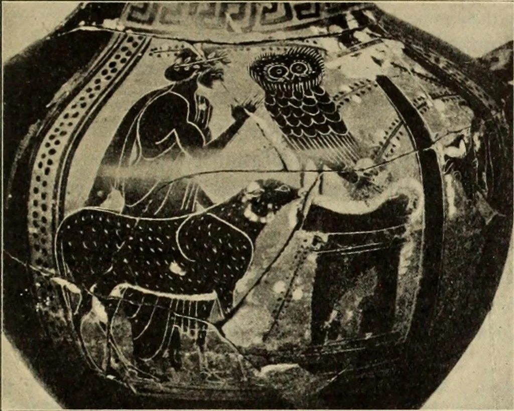 An illustration from Zeus : a study in ancient religion, 1914, leaf 956
