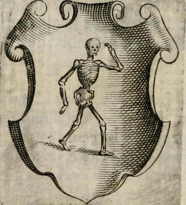 An illustration from Z. Heynsii Weg-wyser ter salicheyt : onder een sinnebeeld van des werelts beschryvinge den Christen wandelaer voorgestelt, 1629, leaf 117