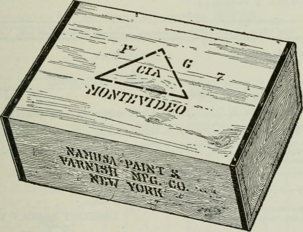 An illustration from (Zimmermann on) ocean shipping, 1921, leaf 332