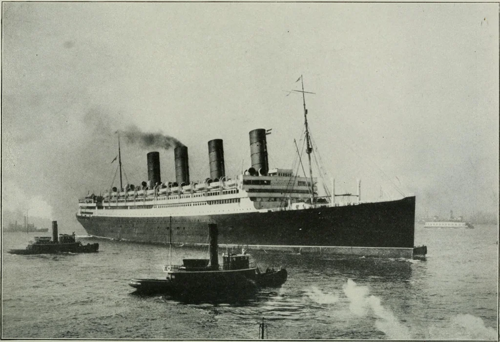 An illustration from (Zimmermann on) ocean shipping, 1921, leaf 348