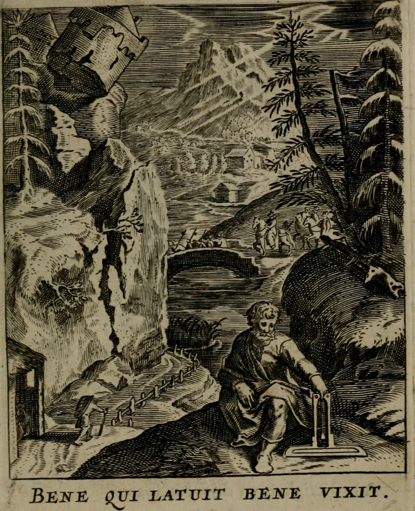 An illustration from Zinnebeelden, 1683, leaf 104