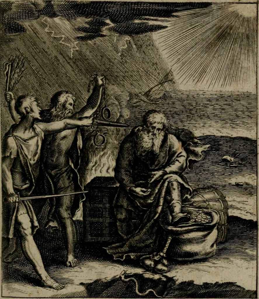 An illustration from Zinnebeelden, 1683, leaf 108