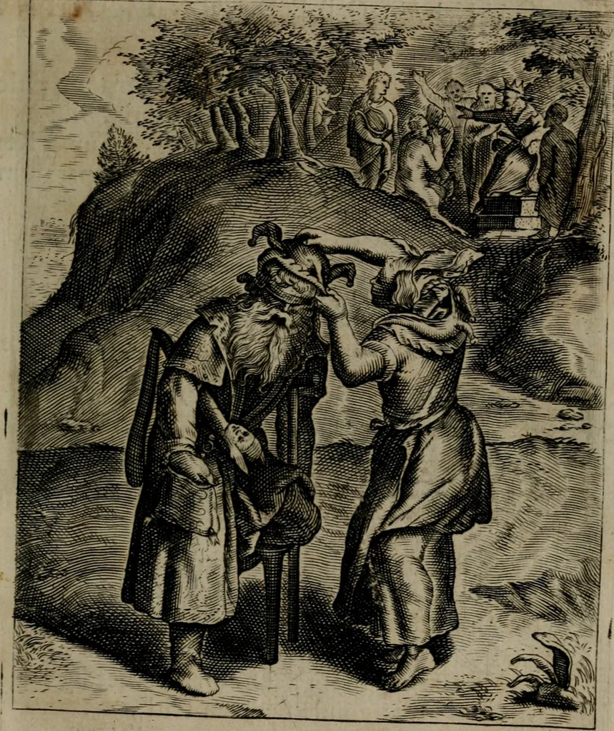 An illustration from Zinnebeelden, 1683, leaf 128