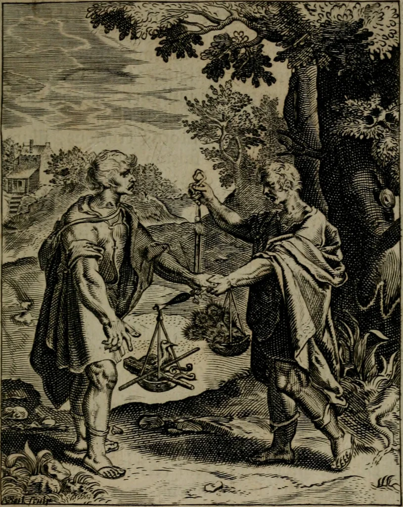 An illustration from Zinnebeelden, 1683, leaf 144