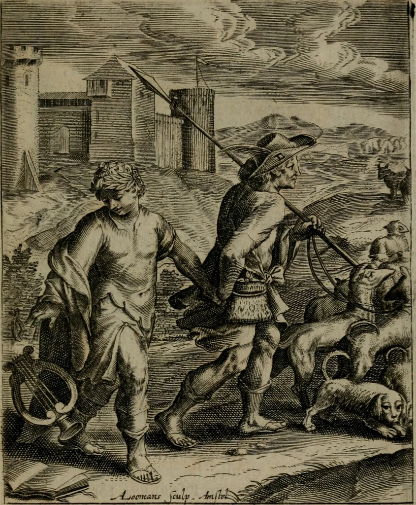 An illustration from Zinnebeelden, 1683, leaf 148