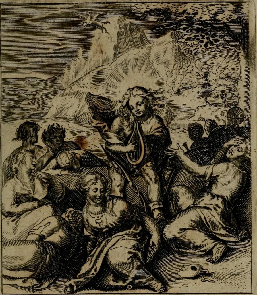 An illustration from Zinnebeelden, 1683, leaf 166