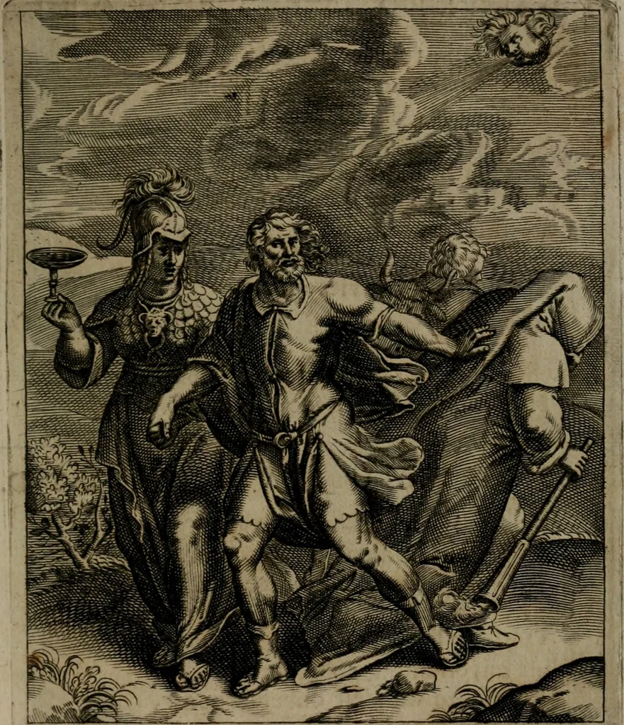 An illustration from Zinnebeelden, 1683, leaf 172