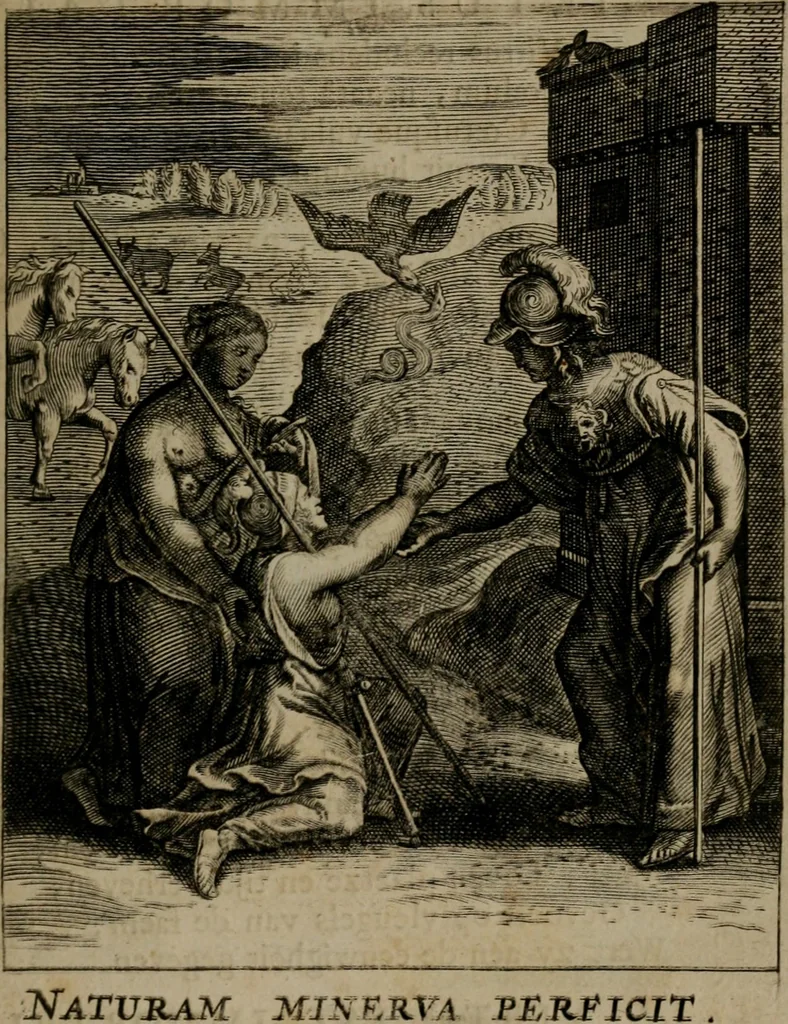 An illustration from Zinnebeelden, 1683, leaf 18