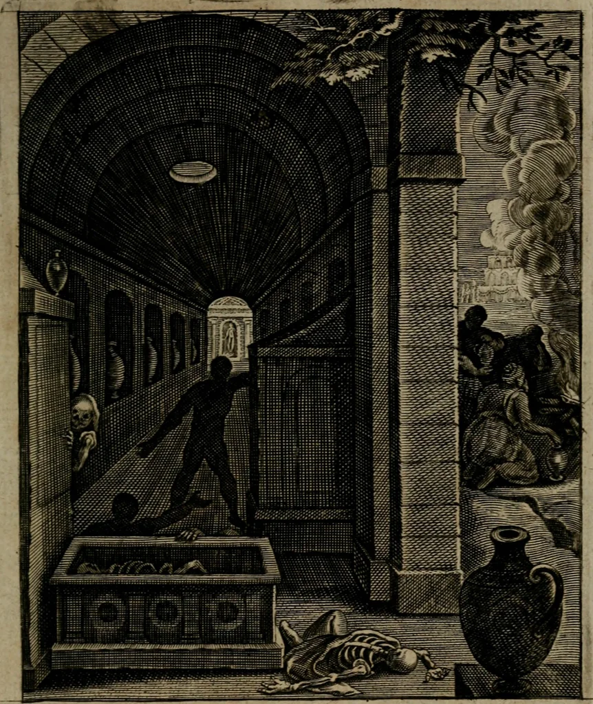 An illustration from Zinnebeelden, 1683, leaf 214