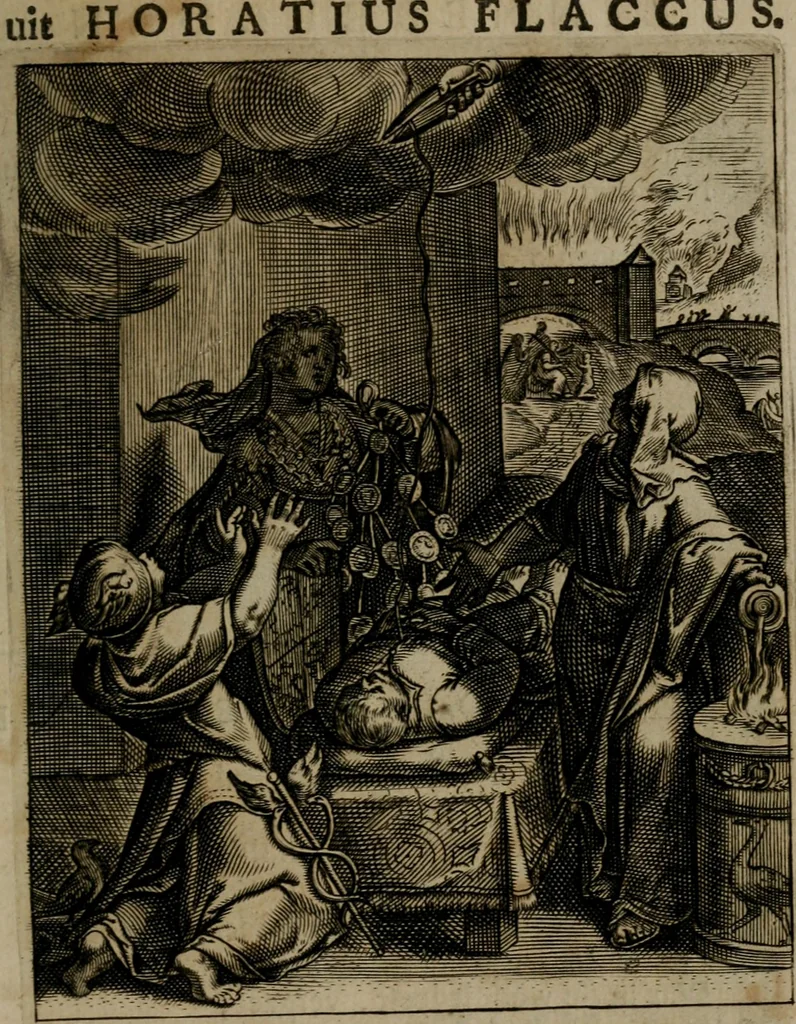 An illustration from Zinnebeelden, 1683, leaf 216