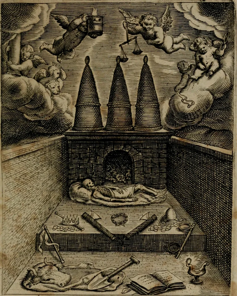 An illustration from Zinnebeelden, 1683, leaf 218