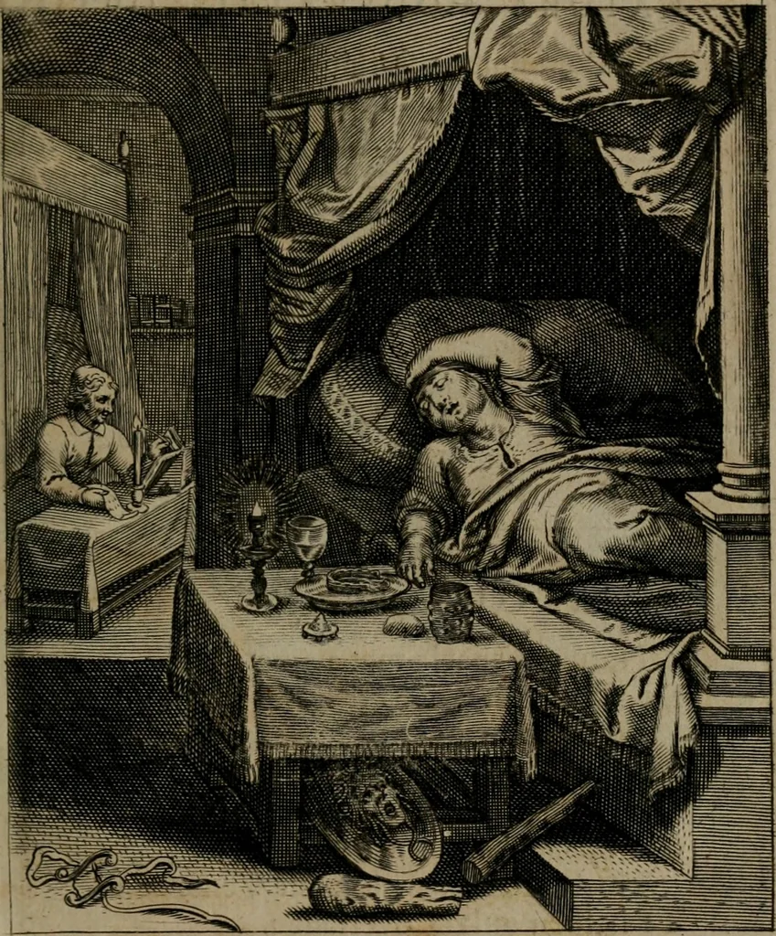 An illustration from Zinnebeelden, 1683, leaf 46