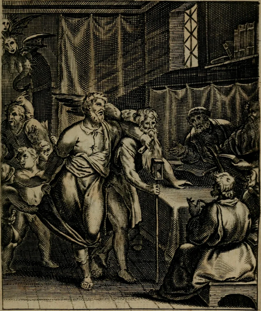 An illustration from Zinnebeelden, 1683, leaf 52