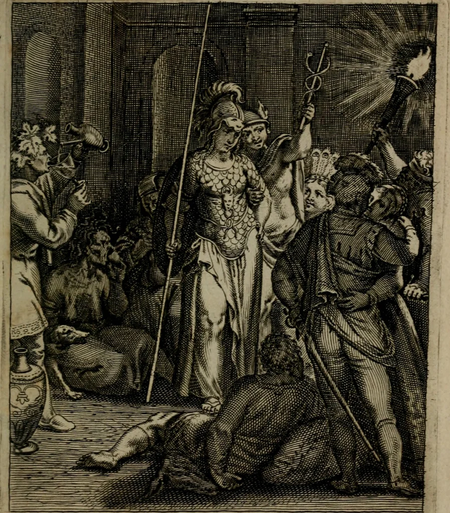 An illustration from Zinnebeelden, 1683, leaf 56