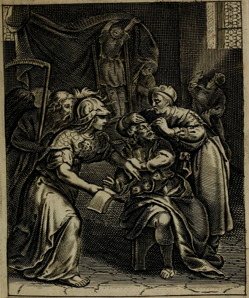 An illustration from Zinnebeelden, 1683, leaf 60