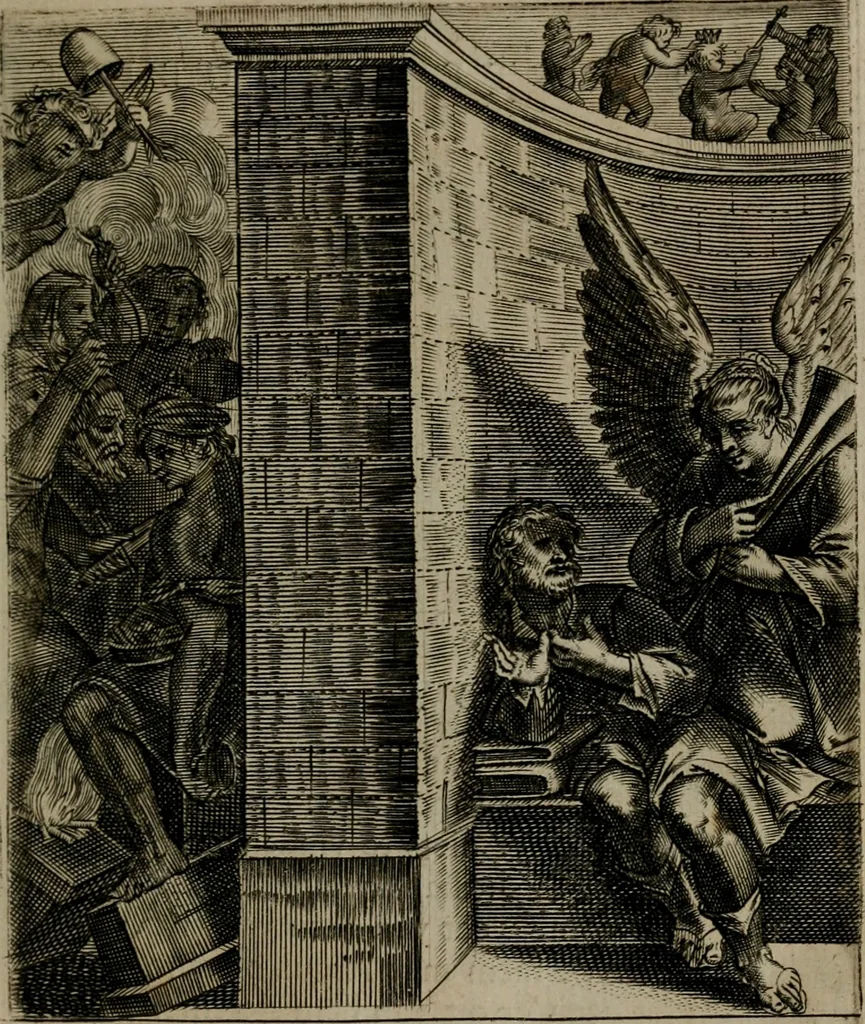 An illustration from Zinnebeelden, 1683, leaf 64