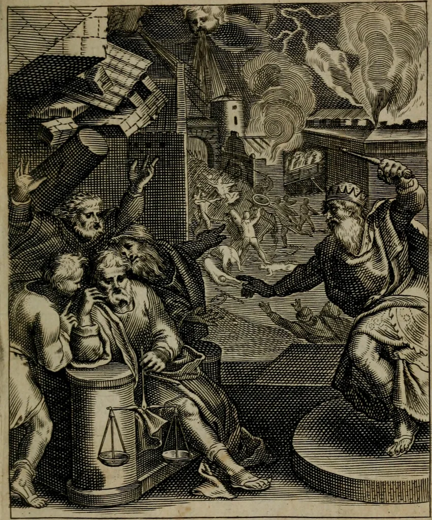 An illustration from Zinnebeelden, 1683, leaf 76