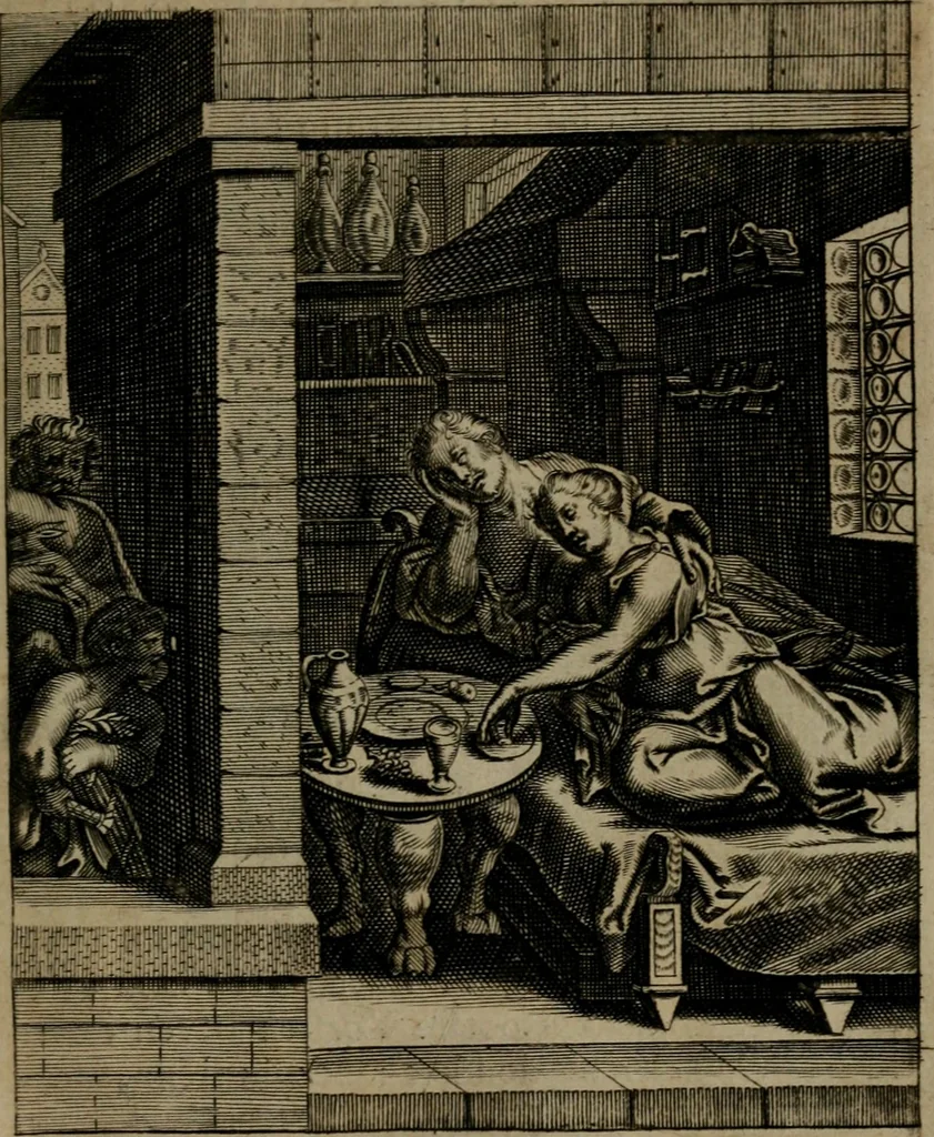 An illustration from Zinnebeelden, 1683, leaf 82