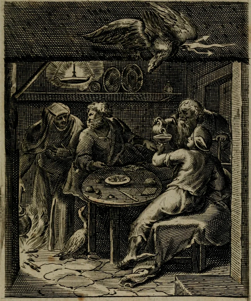 An illustration from Zinnebeelden, 1683, leaf 92