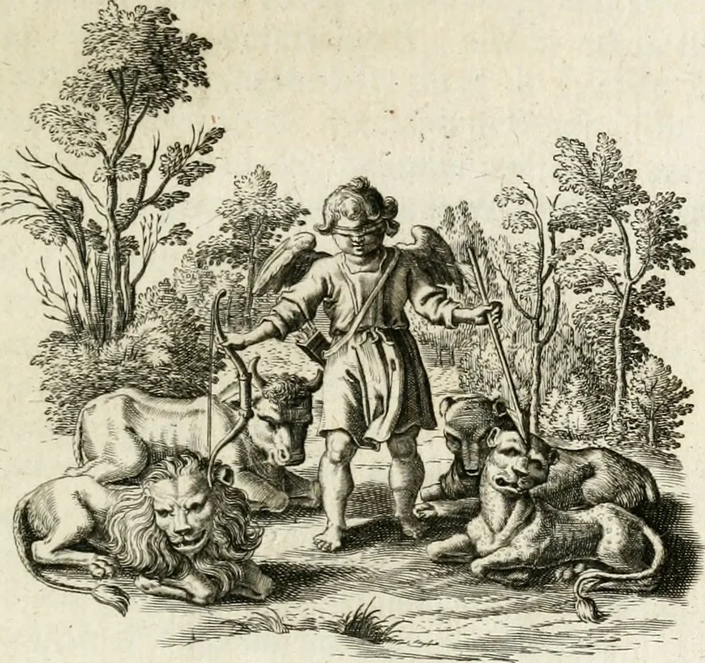 An illustration from Zinne-beelden der liefde, met puntdigten, 1732, leaf 108
