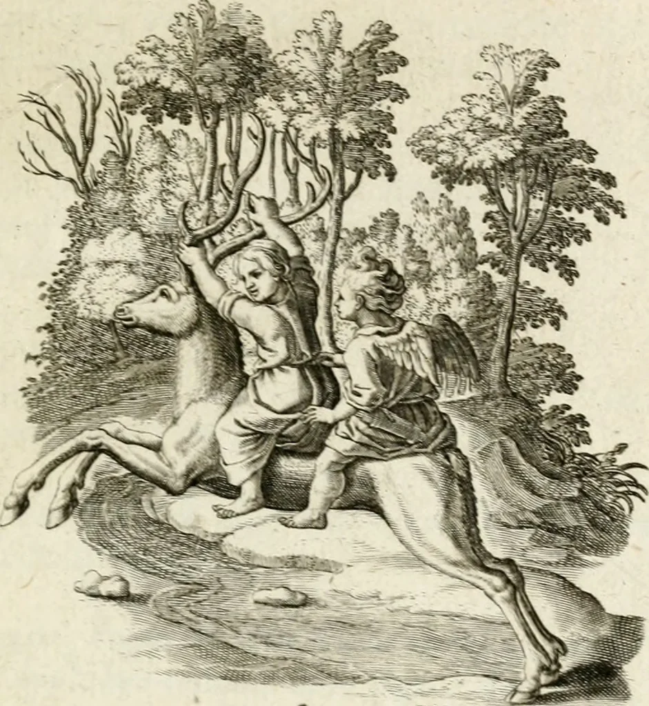 An illustration from Zinne-beelden der liefde, met puntdigten, 1732, leaf 120