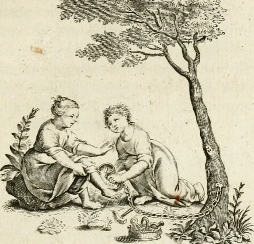 An illustration from Zinne-beelden der liefde, met puntdigten, 1732, leaf 146