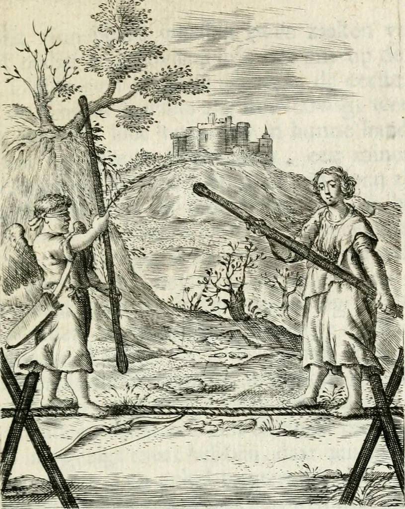 An illustration from Zinne-beelden der liefde, met puntdigten, 1732, leaf 198